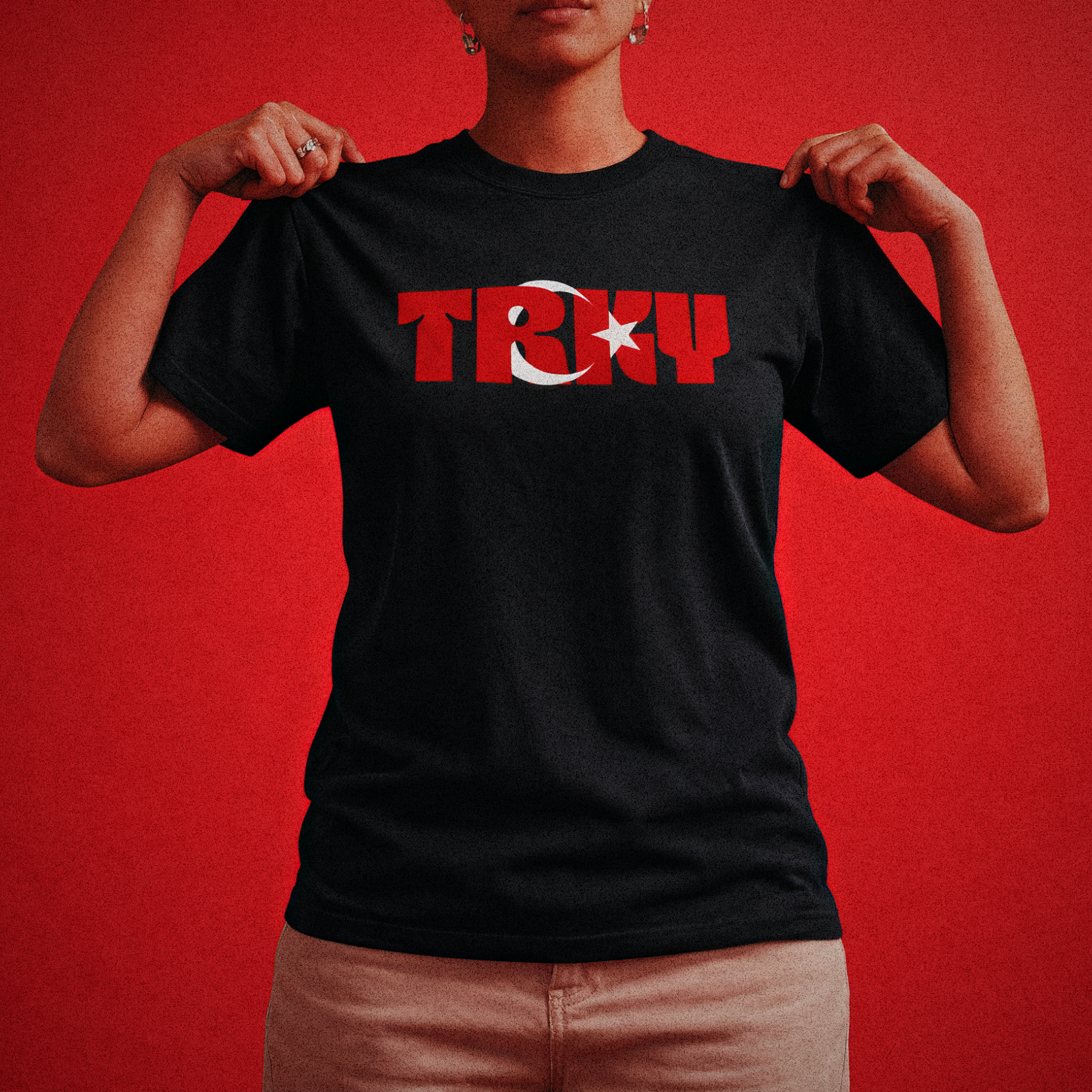 TRKY Minimal Crescent Star T-Shirt