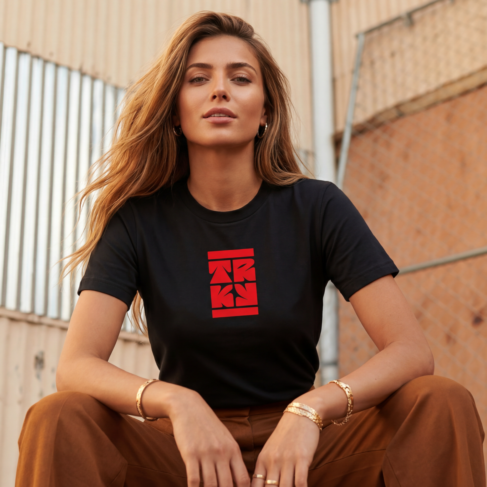 TRKY Geometric Logo T-Shirt